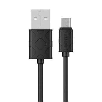 کابل تبدیل USB به microUSB باسئوس مدل 02/CAMUN-01 طول 1 متر